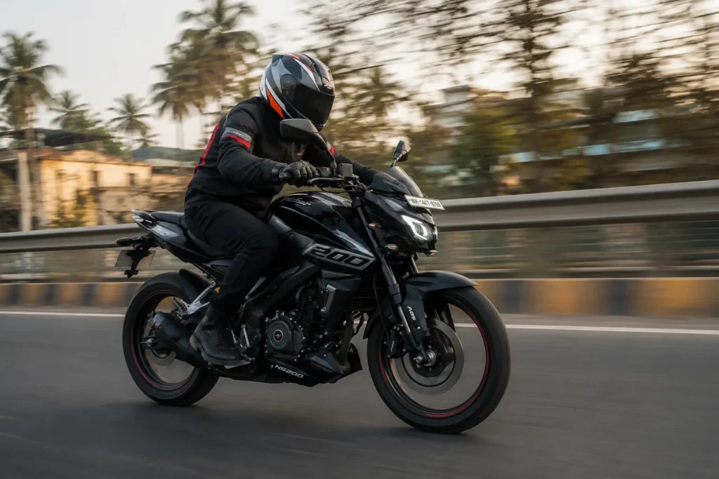 Bajaj Pulsar NS200 highway riding performance