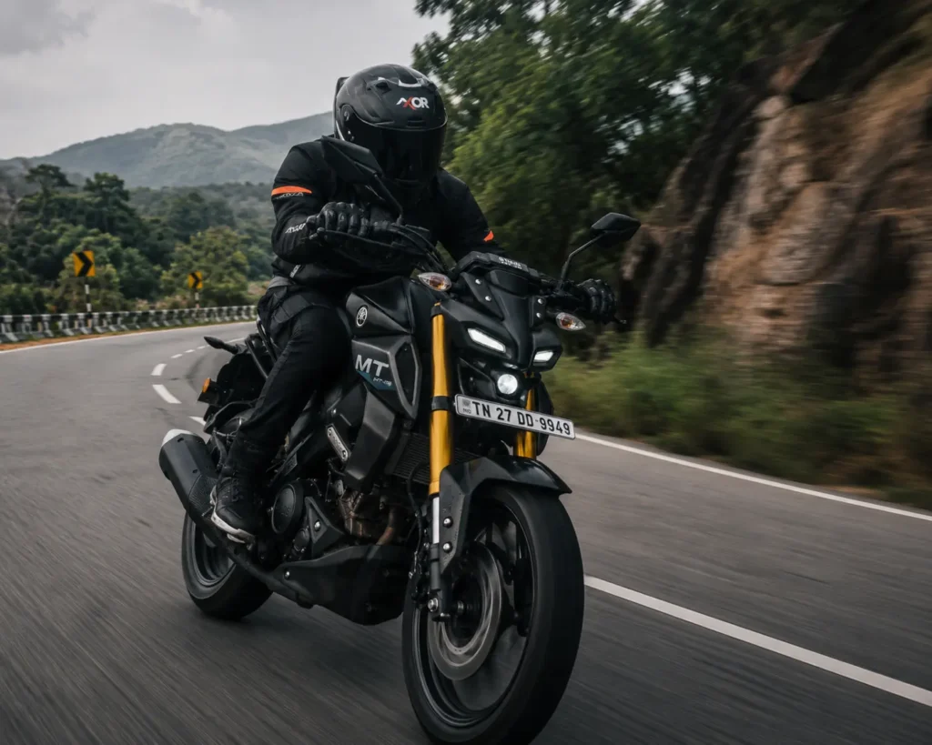 Yamaha MT 15 V2.0 performance ride on a highway