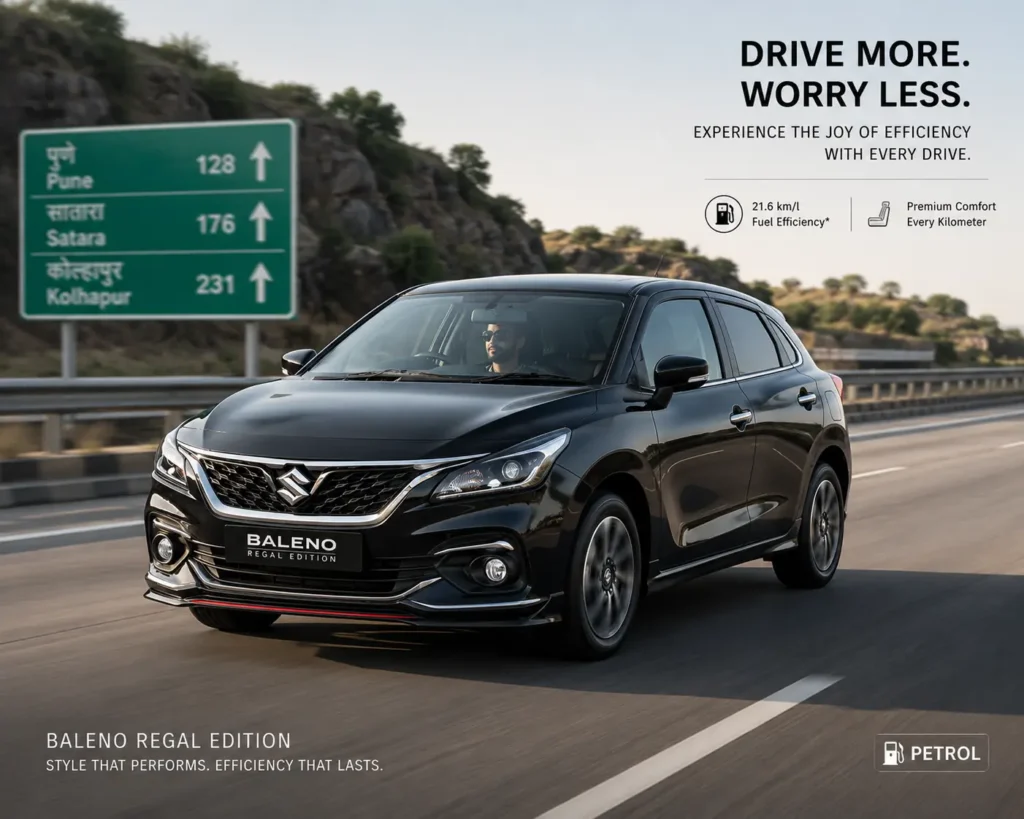 Maruti Suzuki Baleno Regal Edition highway performance and fuel efficiency