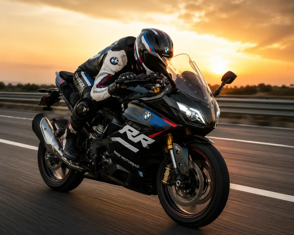 BMW G 310 RR highway performance and aerodynamics