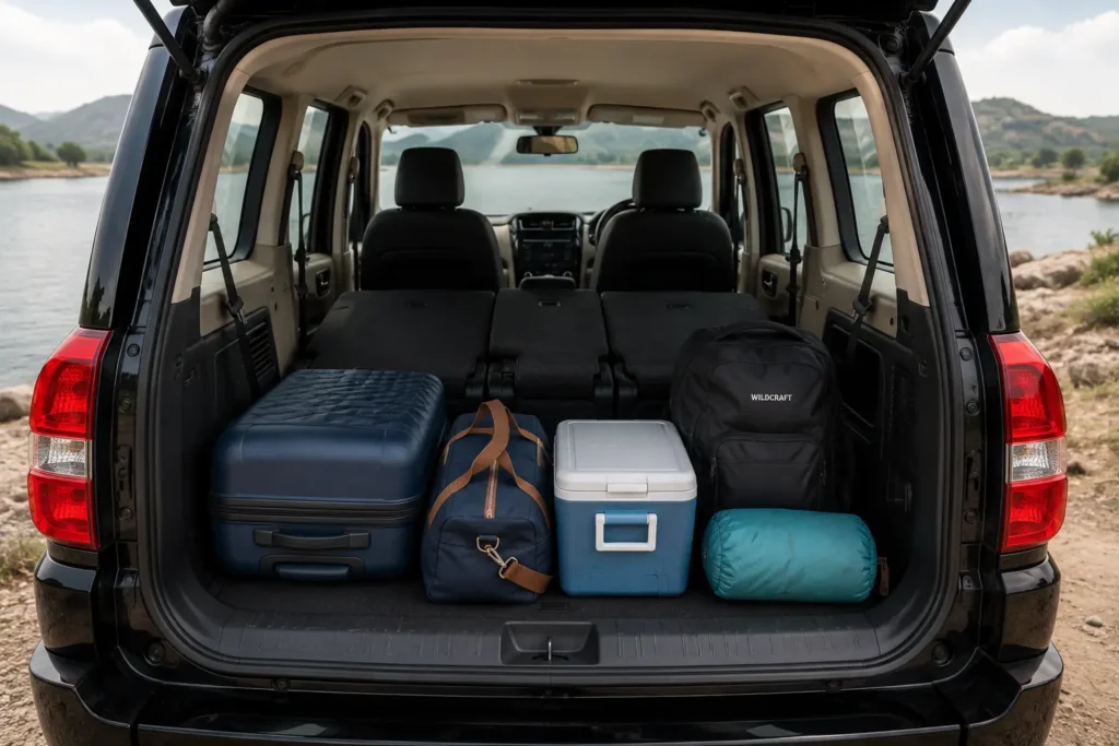 Mahindra Scorpio Classic boot space and luggage capacity