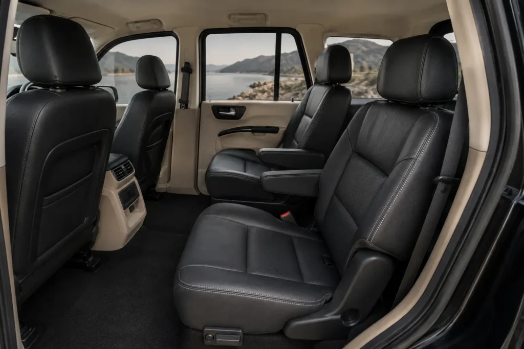 Mahindra Scorpio Classic captain seat cabin layout