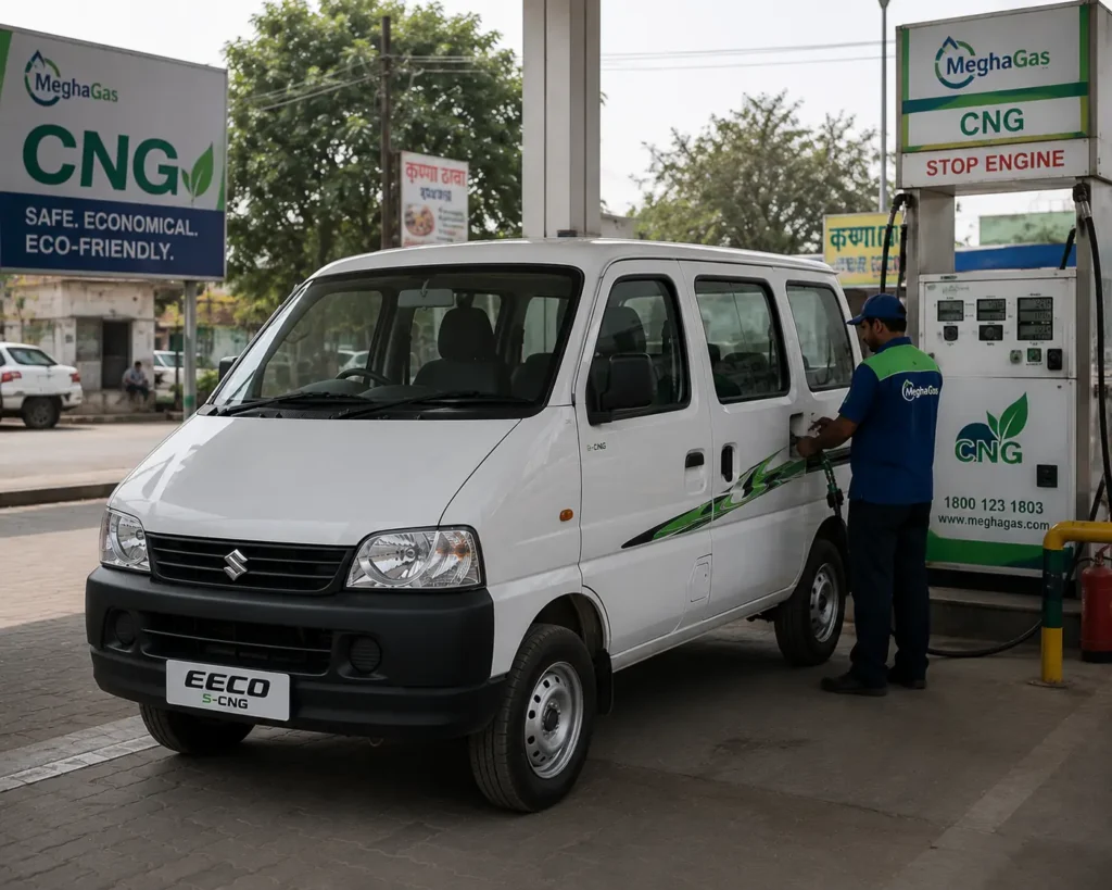 Maruti Eeco S-CNG fuel efficiency and low running cost ownership