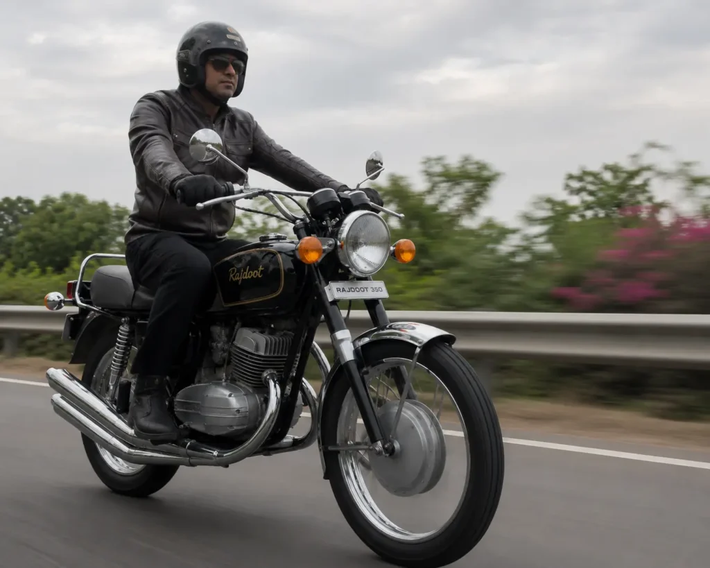 Rajdoot 350 demonstrating the performance character that built its cult following
