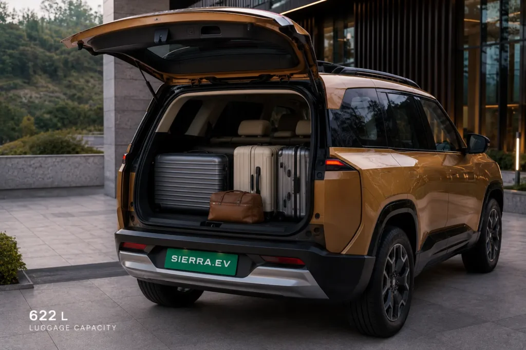 Large boot space in Tata Sierra EV
