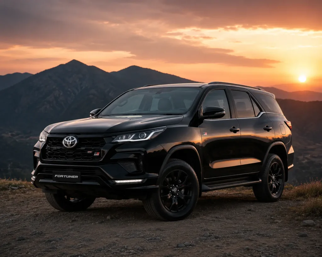 Toyota Fortuner GR-S showcasing premium road presence and flagship styling