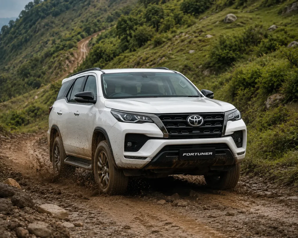 Toyota Fortuner demonstrating body-on-frame off-road capability