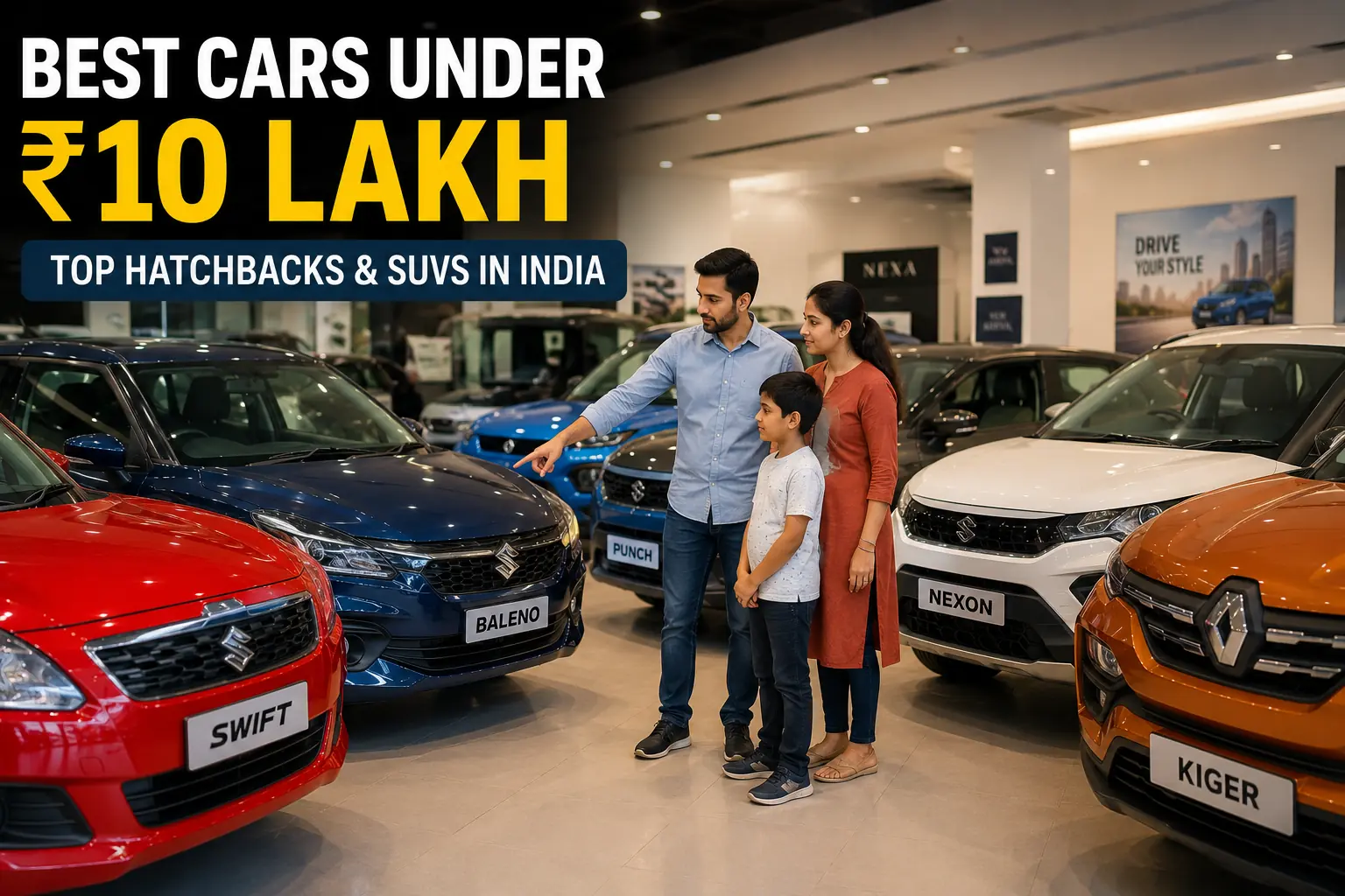 🚗Best Cars Under ₹10 Lakh in India (2026 Edition): Mileage, Safety & Real Value Guide