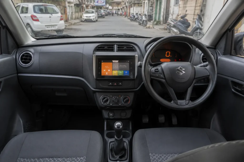 Interior features of affordable hatchback cars under ₹5 lakh in India
