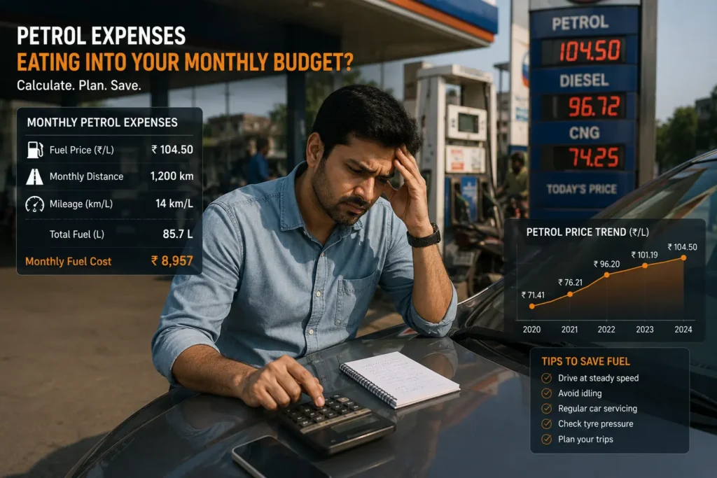 Fuel price and real mileage calculation for Indian car owners