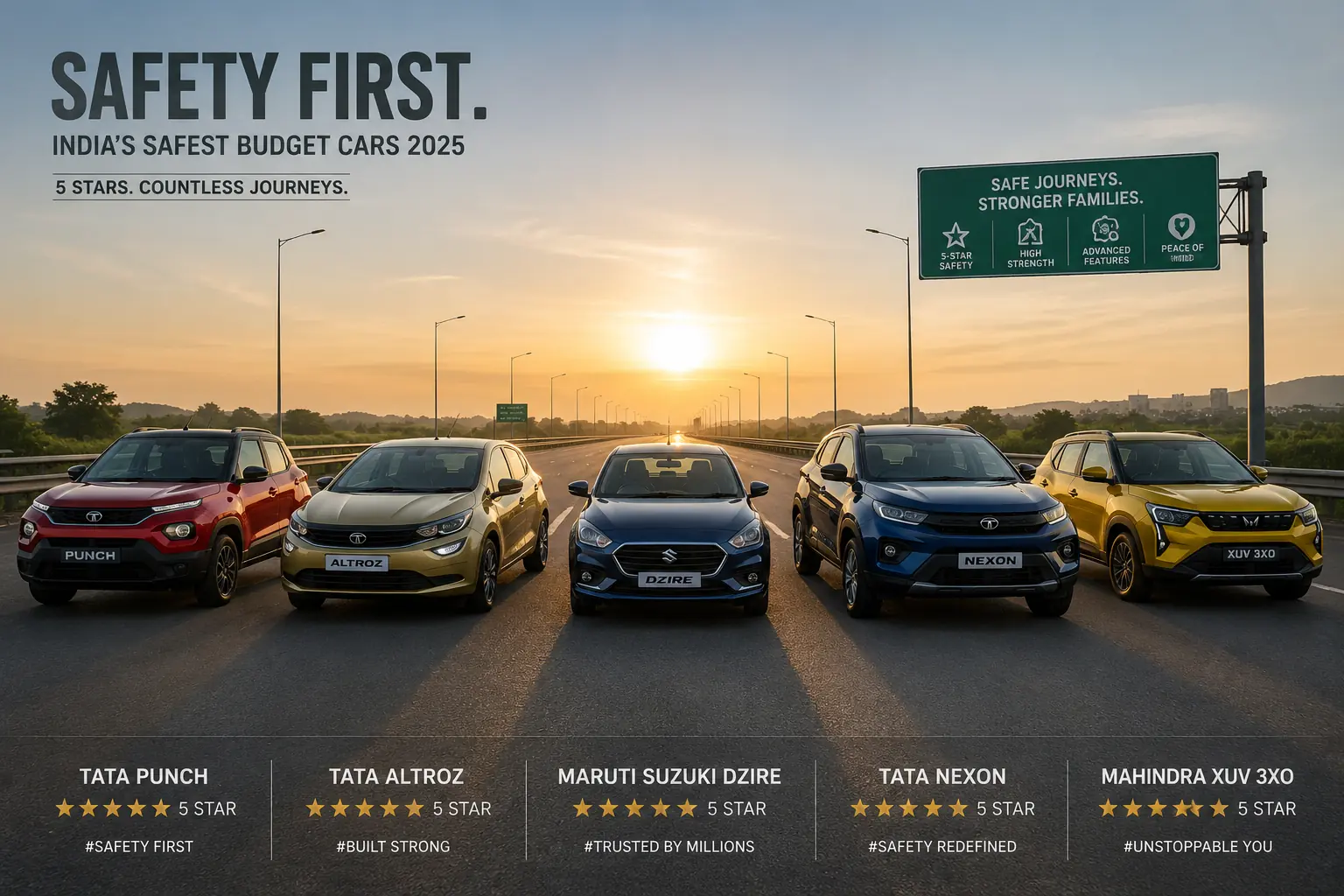 Safest Cars Under ₹10 Lakh in India: Best 5-Star Options (2026)