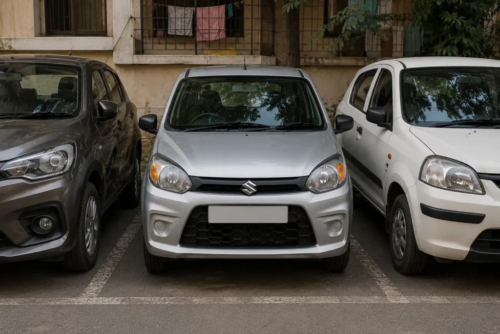 Design comparison between Alto K10 and Renault Kwid