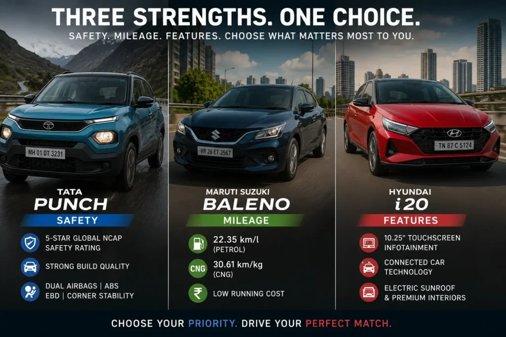 Top recommended cars under ₹10 lakh in India for different buyer needs