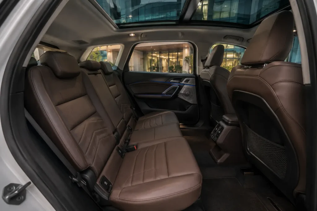 BMW iX1 LWB rear passenger legroom