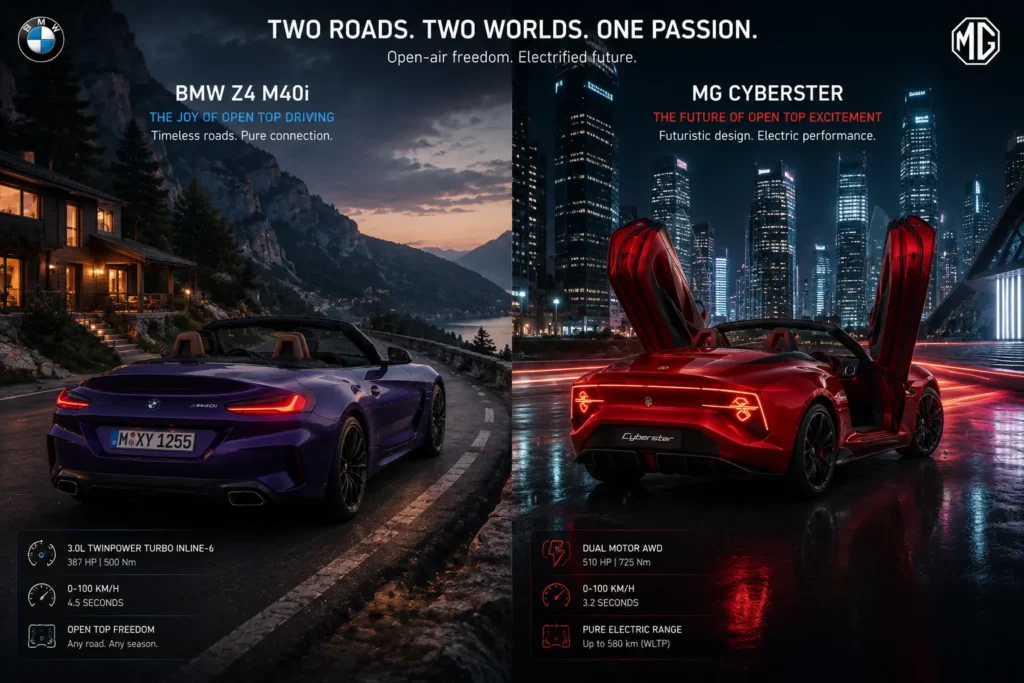 Choosing between BMW Z4 and MG Cyberster roadsters