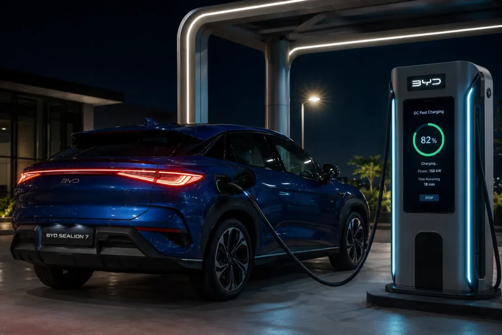 BYD Sealion 7 DC fast charging