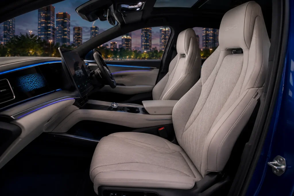 BYD Sealion 7 premium front cabin and seats