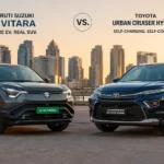 Maruti Suzuki e Vitara vs Toyota Hyryder 2026: EV vs Hybrid Comparison