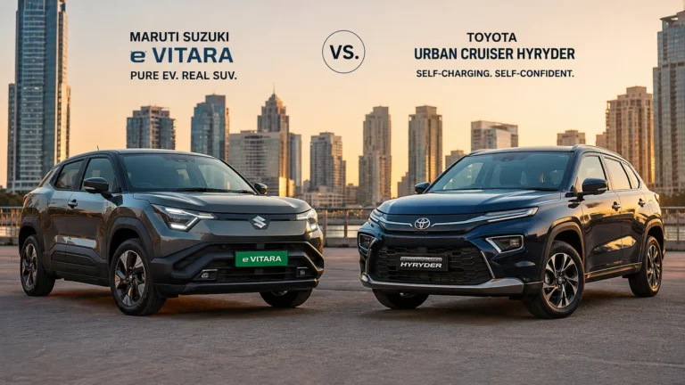 Maruti Suzuki e Vitara vs Toyota Hyryder 2026: EV vs Hybrid Comparison