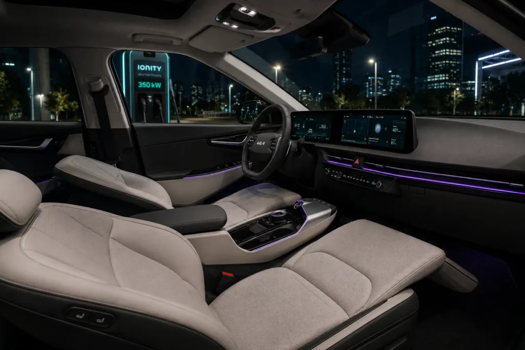 Kia EV6 zero-gravity relaxation seats and premium cabin