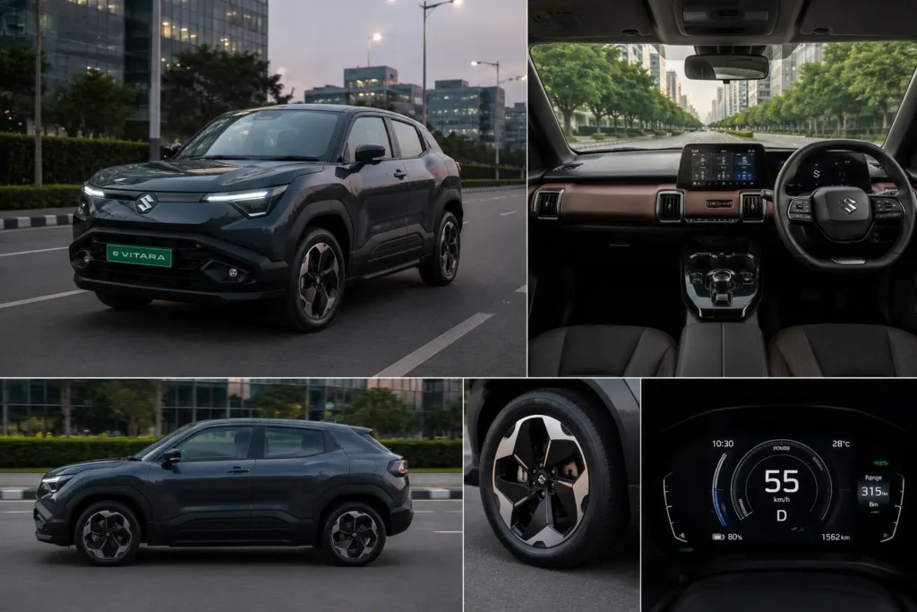 Maruti e Vitara Zeta variant interior and exterior