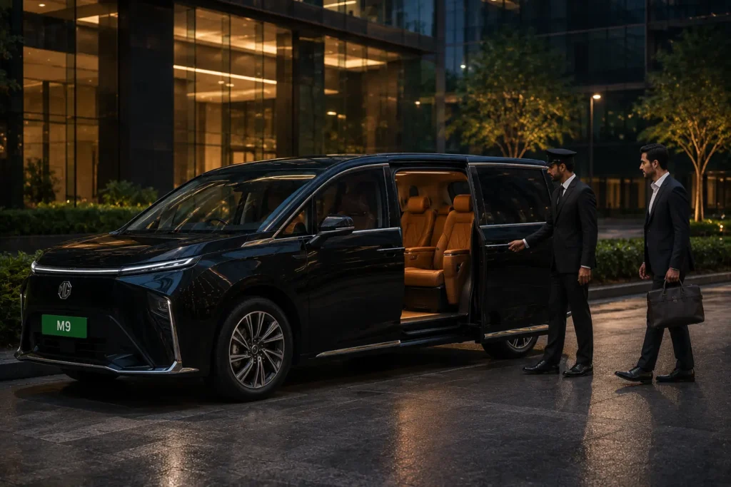 MG M9 chauffeur-driven luxury lifestyle
