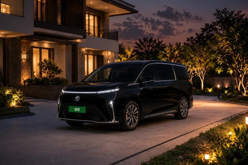 MG M9 luxury electric MPV lifestyle image