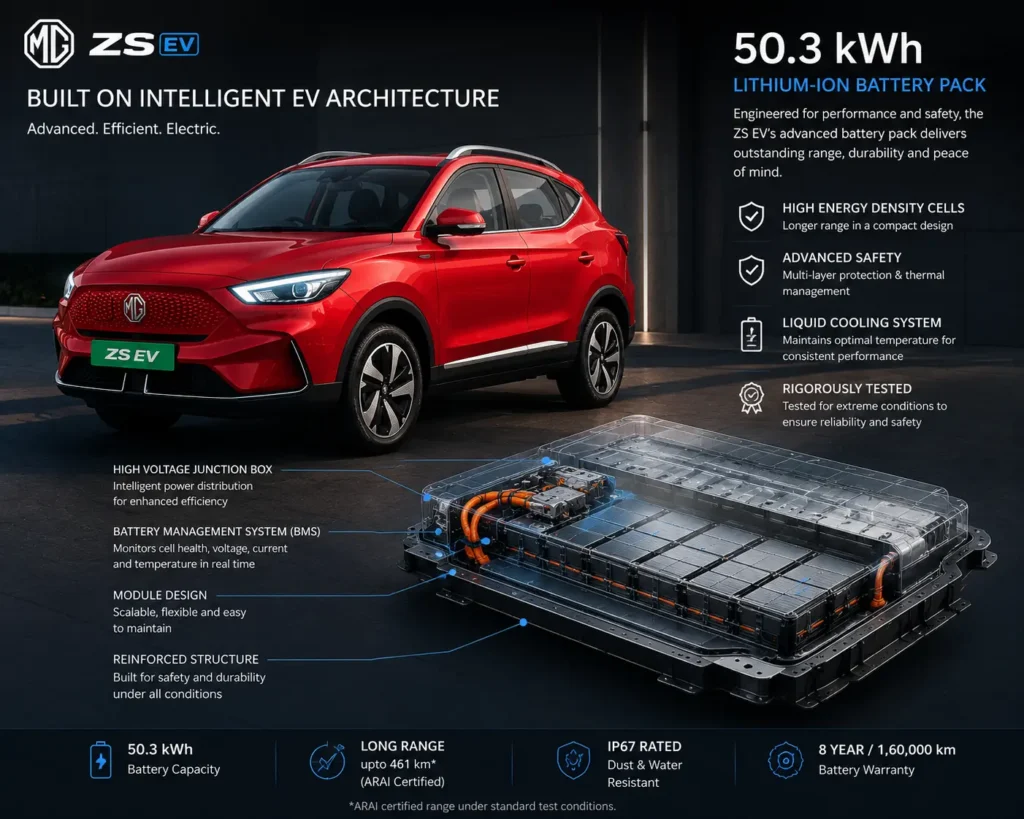 MG ZS EV 50.3 kWh battery pack