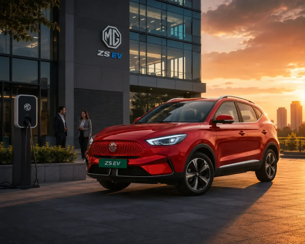 MG ZS EV premium electric SUV lifestyle image