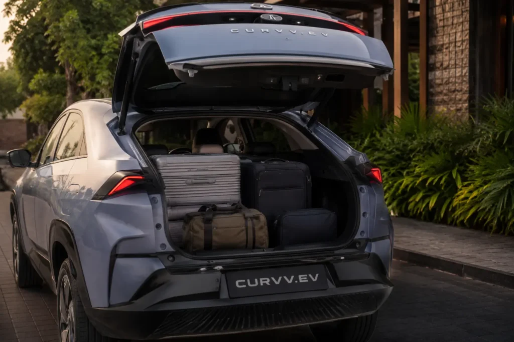 Spacious 500-liter boot space in Tata Curvv EV