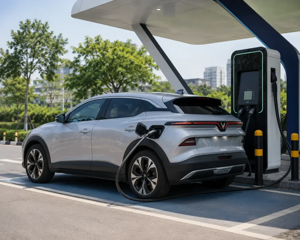 VinFast VF6 DC fast charging station