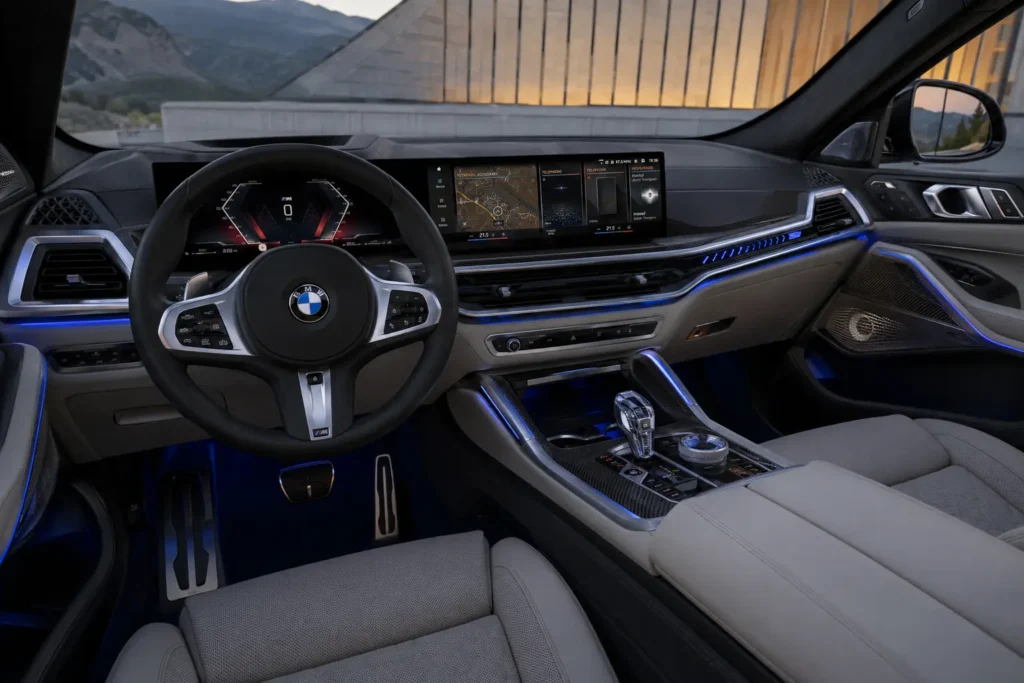 BMW X6 M60i curved display and luxury interior
