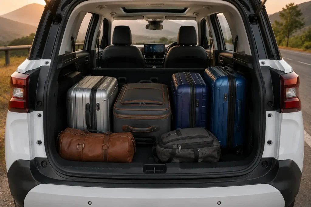 Citroen Aircross X modular boot space with removable third-row seats