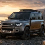 Land Rover Defender 2026 front three-quarter view showcasing luxury off-road SUV design