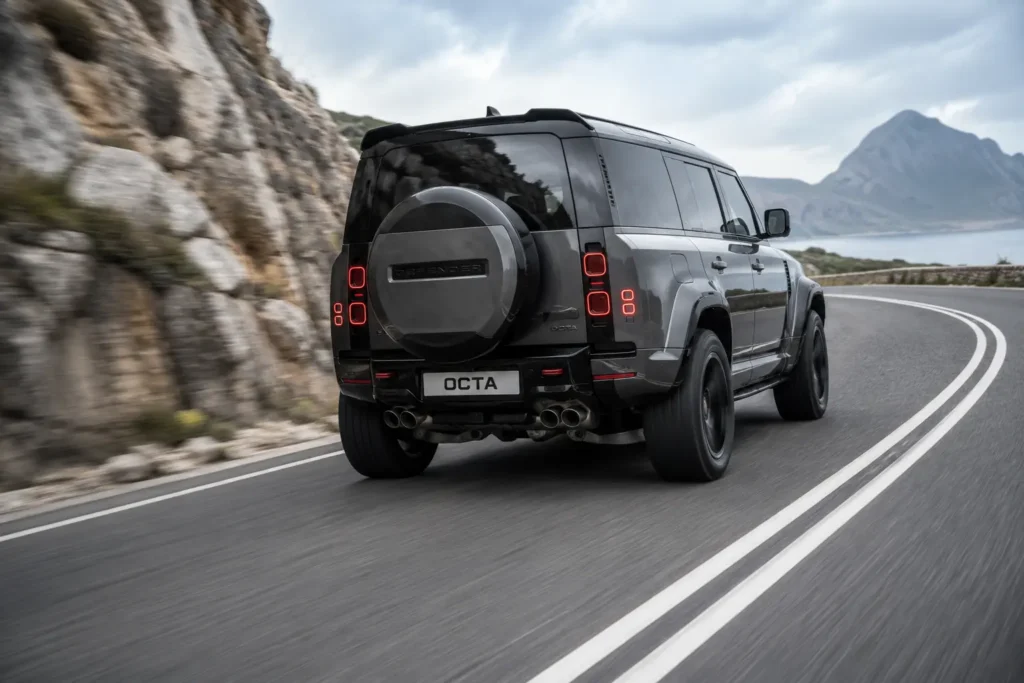 Land Rover Defender OCTA high-performance luxury SUV in action