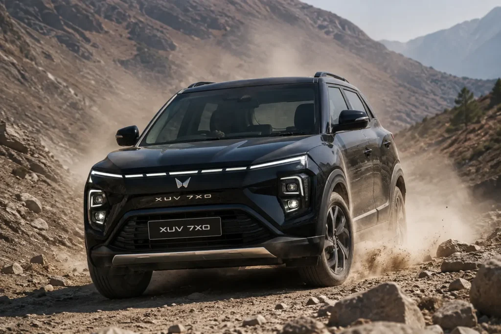 Mahindra XUV 7XO AWD off-road capability demonstration