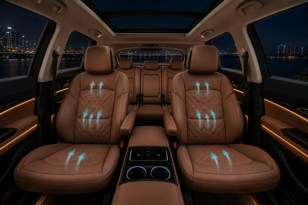 Premium captain-seat interior of Mahindra XUV 7XO