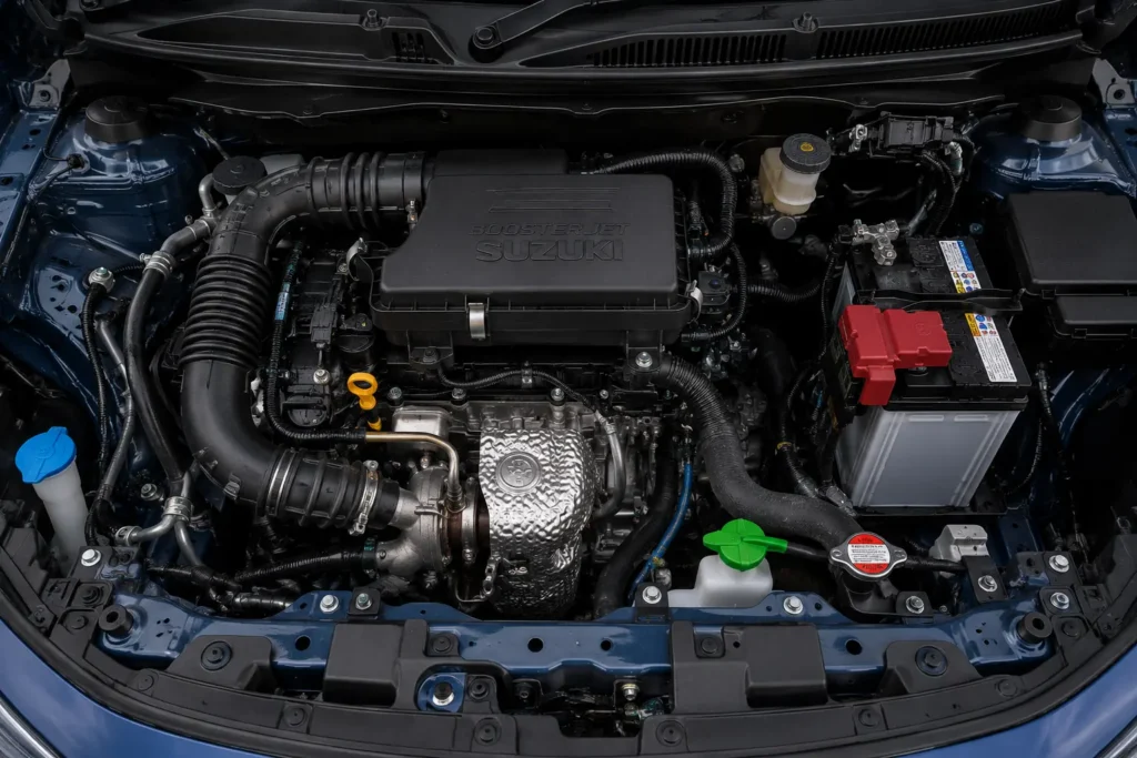 1.0-litre Boosterjet turbo petrol engine used in the Fronx Turbo variants