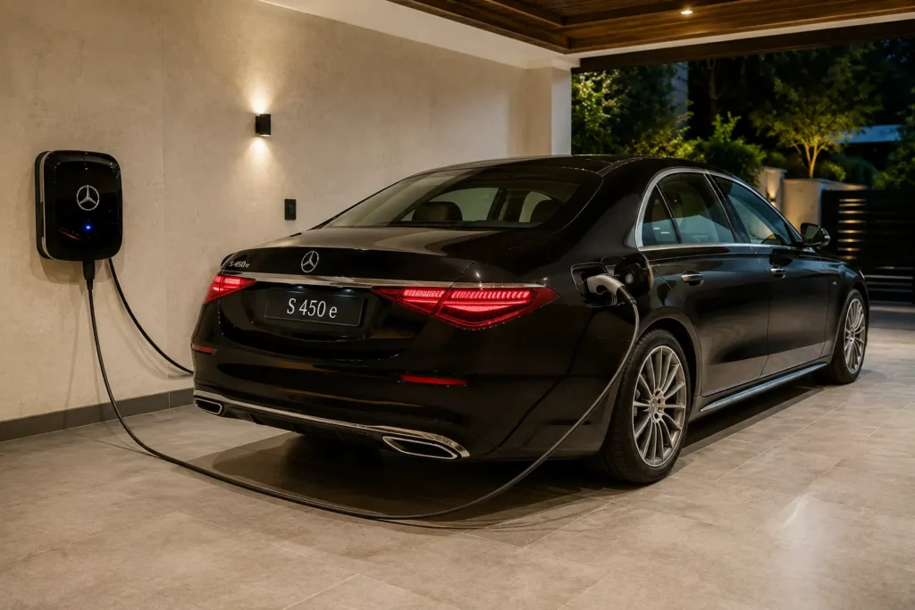 Mercedes-Benz S-Class S 450e charging
