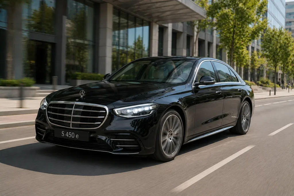 Mercedes-Benz S-Class S 450e plug-in hybrid driving