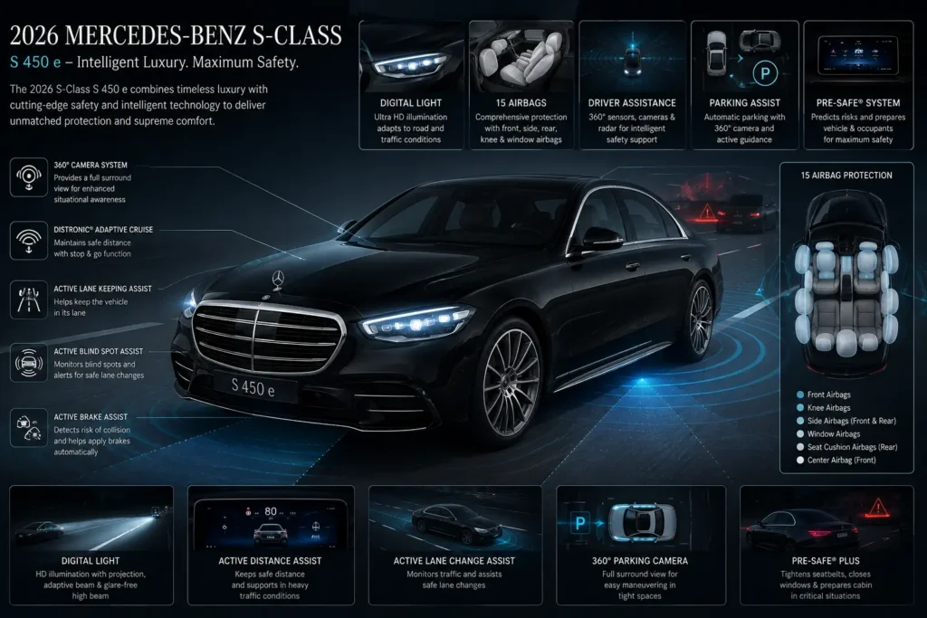 Mercedes-Benz S-Class advanced safety and driver assistance features