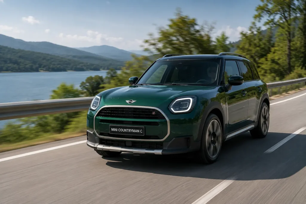 Mini Countryman C driving on highway