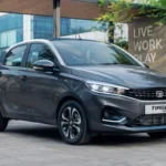 2026 Tata Tiago Creative Plus flagship hatchback showcasing premium styling and LED lighting