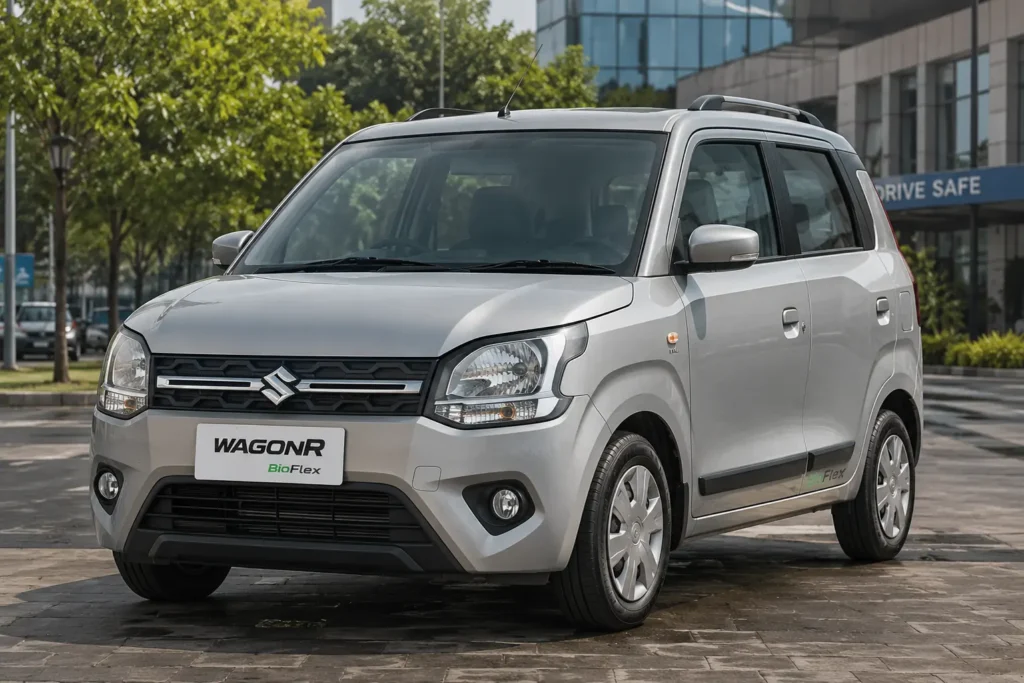 Maruti Suzuki WagonR BioFlex, India's first mass-market flex-fuel passenger car.
